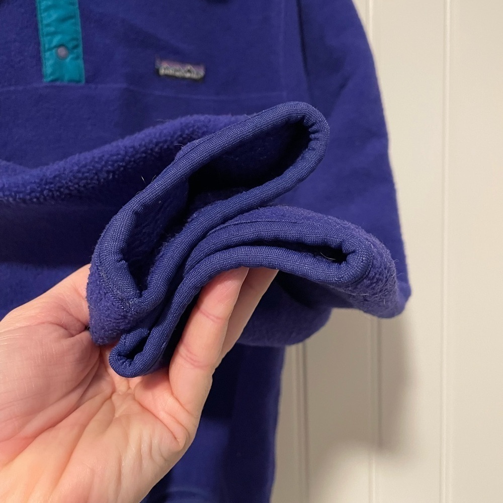 Patagonia 1988 80s Vintage USA made Snap T Fleece Pullover Mens Retro Small - Picture 5 of 7